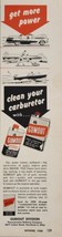 1958 Print Ad Gumout Carburetor Cleaner Cars,Lawnmowers,Outboards Clevel... - $14.38