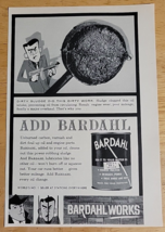 Vintage Ad Bardahl Motor Oil Additive Gangster w Tommy Gun As Dirty Slud... - $8.59