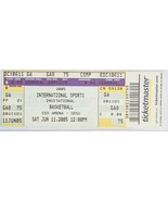 2005 International Sports Basketball Jun 11 2005 Cox Arena Ticket Stub - $2.72 CAD