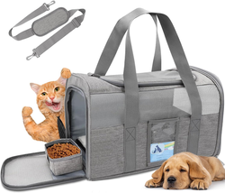 Cat Carrier,Dog Carriers for Small Dogs Medium Cats Pet Carrier up to 15... - $28.73
