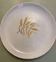 Homer Laughlin Golden Wheat Dishes with 22K Gold Trim Dessert Plate - Vintage - £5.59 GBP