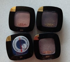 4 L'Oreal Colour Riche Single Eyeshadow 0.12Oz See Pics (MK19/6) - $29.70