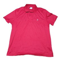 IZOD Mens Solid Red Golf Polo Shirt Logo on Chest  XL Casual Attire Golfing  - £9.40 GBP