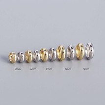 Gold &amp; Silver Simple Huggie Hoop Earrings For Men Women Minimalist Huggie Hoops - £8.76 GBP+