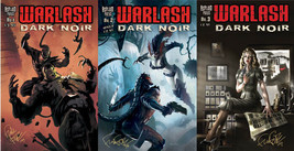 WARLASH: DARK NOIR issues 1,2,3 Signed by Creator Frank Forte Science Fiction - £14.69 GBP