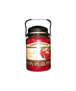 MACINTOSH APPLE Goose Creek Candle Red Large Jar Lantern Style Lid W/ Ha... - $43.30