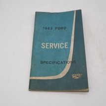 1963 Ford Service Specifications Booklet September 1962 First Printing 7202-63 - £7.08 GBP