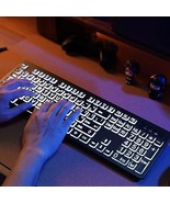 Wireless Keyboard - Large Print Wireless Keyboard Full Size - $552.54 MXN