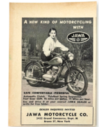 1949 Jawa Motorcycle Advertisement Vintage Motor Bikes Bronx New York DW... - €8,65 EUR