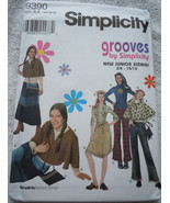 Simplicity Grooves Juniors Caplet Pants Skirt Bag Scarf Size 3/4 9/10 #9... - £6.26 GBP