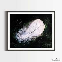 Premium Art Print Feather in Watercolors, by Dreamframer Art - £29.86 GBP+