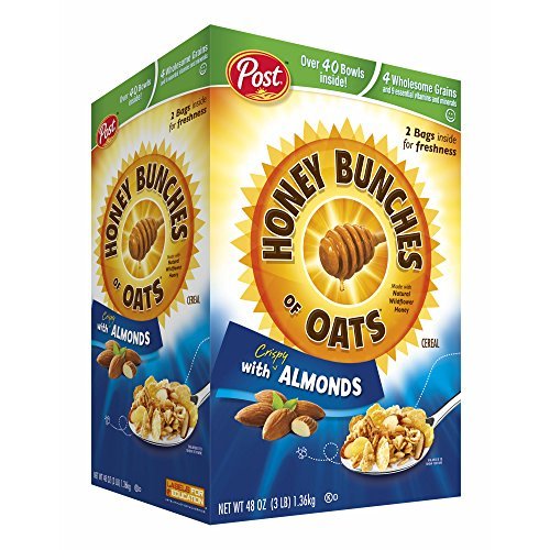 Post Honey Bunches of Oats with Almonds, 48 oz. (pack of 6) - £62.79 GBP