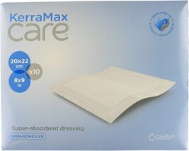 KerraMax Care 8x9 - 10pk, absorbent, wound care, non-adhesive, sterile - $60.46