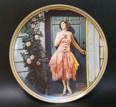 Norman Rockwell Rediscovered Women Porcelain Plate Standing In The Doorway - £7.88 GBP