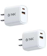 OLINK 20W USB C Charger, (2-Pack) Phone Charger Dual Port Compact Power ... - £21.23 GBP