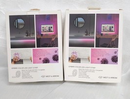 2 West & Arrow LED Flexible Strip Light 13.1ft Each  Ombre- white, pink & purple image 3