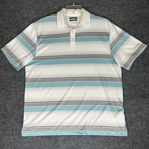 Ben Hogan Shirt Mens Large White Blue Golf Polo Performance Short Sleeve... - £10.09 GBP