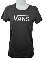 Vans Classic Skateboard T Shirt Womens Size S Black - $11.83