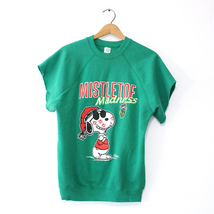 Vintage Snoopy Mistletoe Madness Sweatshirt Medium - £51.68 GBP