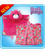 Authentic PillowPet Power Flower Cat Backpack for Notebook &amp; Tablet Plus... - $29.95
