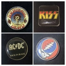 Stones, AC/DC, KISS (5 ) Officially Licensed Tour Collection 1” Tack Pin Bundle - £6.34 GBP