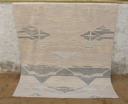 Vintage Finish Hand Woven Multi Color Scandinavian Art Silk Flat Weave Kilim Rug - £915.63 GBP