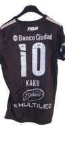 vecchia squadra di calcio nera Huracan Argentina Kaku Romero Gamarra 10 ... - $138.22