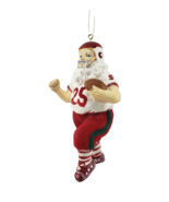 2004 Target Holiday Keepsakes Ornament Santa Claus in Football Outfit No 25 - £8.83 GBP