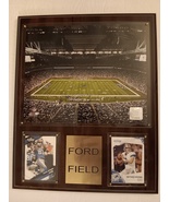 NFL Ford Field Photo Wall Plaque Detroit Lions Matthew Stafford Calvin J... - £117.94 GBP