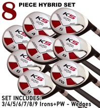 Senior Men’s Majek Golf Hybrid Full Set (3-PW) Senior Flex Tacki-Mac Midsize - £329.03 GBP