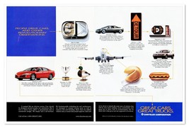Chrysler Corp Cab-Forward Design Flowchart Vintage 1997 2-Page Magazine Ad - $12.30