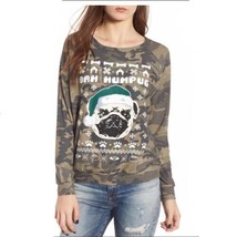 PRINCE PETER Bah Humpug Ugly Christmas Sweater,Green Camouflage, Size Sm... - $29.99