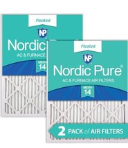 Nordic Pure Ac And Furnace Air Filter 20 X 24 X 4 MERV 14 2 Pack - £26.45 GBP
