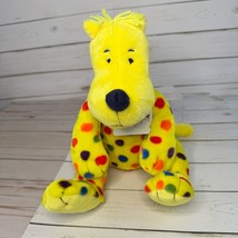 Kohls Cares Put Me In The Zoo Yellow Spotted Dog 15&quot; Plush Stuffed Animal With T - £13.96 GBP