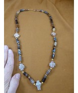 CR510-2 Fairy Stone CHRISTIAN 5 CROSS Lucky Crystal 28&quot; Botswana agate n... - $192.80 CAD