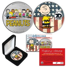 2020 Peanuts Charlie Brown 70th Anniv 1OZ 999 Silver Coin Ltd # Of 70 Americana - £72.84 GBP