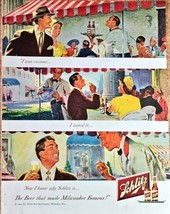 SCHLITZ BEER - 1949 Vintage Print Ad-American Magazine-MILWAUKIE FAMOUS-... - $14.02