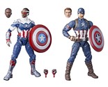 Marvel Legends Series Captain America 2-Pack Steve Rogers and Sam Wilson... - $57.99