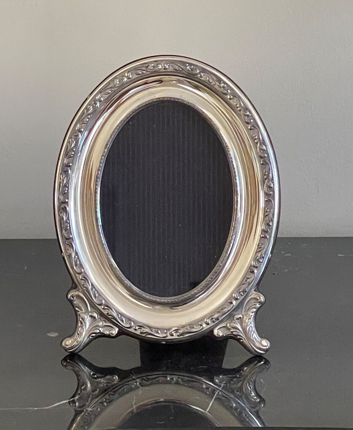 Sterling Silver Oval Photo Frame Made in Italy for Neiman Marcus - $147.51