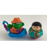 Playskool Weebles Doctor Tourist Frog Fisherman Roly Poly Animal Figure ... - $33.63 CAD