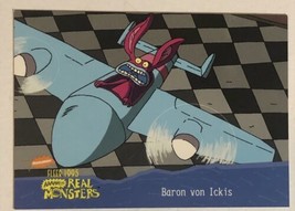 Aaahh Real Monsters Trading Card 1995  #22 Baron Con Ickis - £1.54 GBP