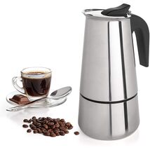 Stainless Steel 6-Cup Moka Espresso Maker – Classic Stovetop Brewer 12oz - $19.79