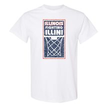 AS1368 - Indiana Hoosiers Basketball Net Block T Shirt - Small - White - $23.99