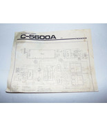 Vintage Original Pioneer C-5600A Hi-Compact Stereo Paper Owner Schematic... - $49.45