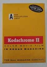 Kodachrome II Color Movie Film 8mm Magazine A Photo Flood Light 25/ft Ex... - £23.70 GBP