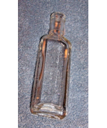 Antique Embossed St. Joseph&#39;s Assures Purity Clear Glass Bottle-Lot 22 - £10.70 GBP