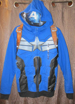 Marvel Captain America Winter Soldier Costume Hoodie Sweatshirt Mask Avengers SM - £20.03 GBP