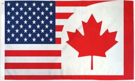 USA Canada Friendship Flag 2 - 3x5 Ft - $17.99
