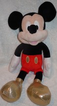 Disney Plush 16&quot; Mickey Mouse With Gold Shoes June Macy’s - £7.96 GBP
