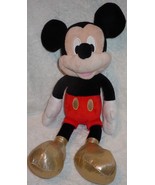 Disney Plush 16&quot; Mickey Mouse With Gold Shoes June Macy’s - £7.86 GBP